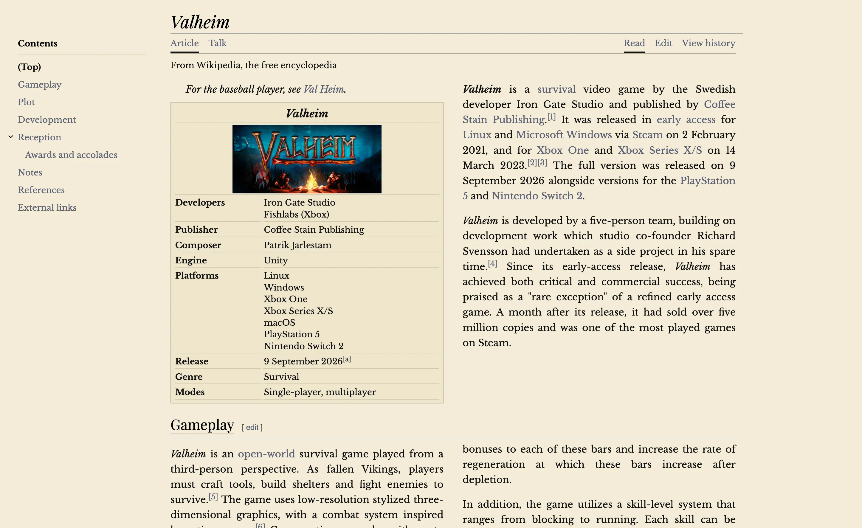 Wikipedia restyled with Stylebot: Parchment & Ink