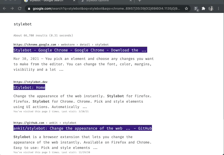 Sincronizzazione degli stili con Google Drive